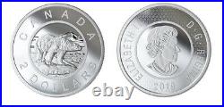2019 Canada 3.5 oz Pure Silver Coin Multilayered Polar Bear