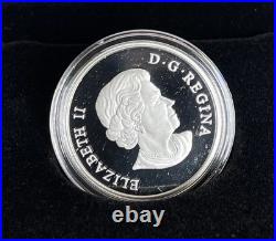 2019 Canada $3 Queen Elizabeth Rose Blossoms RCM Fine 99.99% Silver Coin
