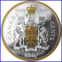 2019 Canada 50c Pure Silver Coin 60th Anniversary of the 1959 Half-Dollar