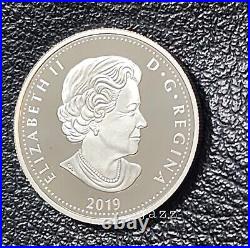 2019 Canada Golden Maple Leaf $15 Pure Silver Gold Plating Proof Coin