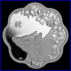 2019 Canada Silver $15 Lunar Lotus Year of the Pig Proof SKU#173427