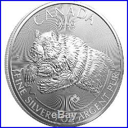 2019 Canada Silver Grizzly 1oz 9999 Predator Series BU Coin 5 Piece Lot in Flips