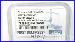 2019 Canada Silver Maple $4 Dollar Queen Victoria Reverse Pf Coin Ngc Pf70