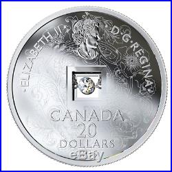 2019 Canada Sparkle The Heart 20$ Fire And Ice Dancing Diamond Pure Silver Coin