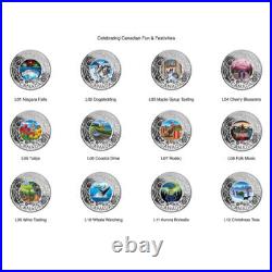 2019 Celebrating Canadian Fun and Festivities Pure Silver 12 Coin Set