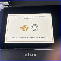 2019 Classic Canadian Coins Pure Silver Colourised Proof Set 2.03 oz. Box COA