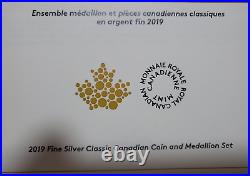 2019 Fine Silver Classic Canadian Coin And Medallion Proof Set