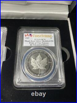 2019 Pride Of Two Nations Canada Set Pcgs Rev Pr70 Fs 2-coin Set