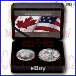 2019 Pride of Two Nations Canadian Limited Edition Pure Silver Proof 2 Coin Set