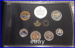 2019 Pure Silver Colourised Coin Set Classic Canadian Proof 7Pieces RCM