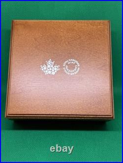 2019 RARE $20 CANADA. 9999 SILVER ICONIC MAPLE LEAVES SCALLOPED Coin LOOK