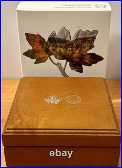 2019 RCM $20 Canada Scallop Shaped Iconic Maple Leaf Fine Silver withGold Gilding