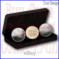 2019 Royal Canadian Mint Lore Back to Concept 2 OZ Pure Silver Proof 2-Coin Set