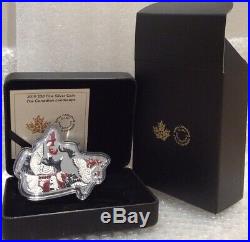 2019 The Canadian Landscape $50 3OZ Pure Silver Proof Canada Map Shaped Coin