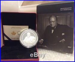 2019 Winston Churchill The Roaring Lion $100 10OZ Pure Silver Proof Coin Canada