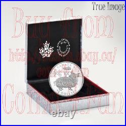 2019 Year of the Pig $15 1 OZ Pure Silver Proof Coin Canada