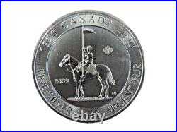 2020 $10 Dollars 2 troy oz Pure Silver Coin RCMP Mountie Canada 99.99 % Ag