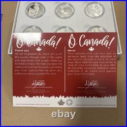 2020 $10 O Canada Pure Silver 6 Coin Set