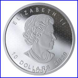 2020 $10 Pulsating Maple Leaf Pure Silver Coin 2020 $10 Pulsating Maple Leaf Pure Silver Coin