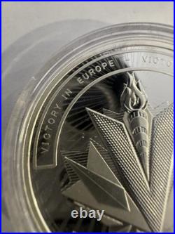 2020 31.39g 99.99% Pure Silver $20 Canadian Coin. WW ll Victory In Europe. + COA
