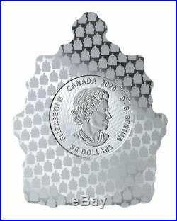 2020 3 oz $50 Coat of Arms Real Shapes Fine Silver Coin