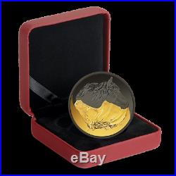 2020 Black and Gold The Canadian Horse 1 oz. Pure Silver Gold-Plated Coin