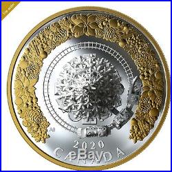 2020 CANADA $50 MOVING CHRISTMAS TRAIN 5oz Proof GOLDPLATED Silver Coin PRE-SALE