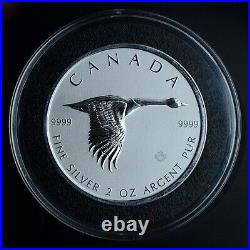 2020 Canada $10 Flying Goose, 2 oz. 9999 silver coin