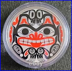 2020 Canada $20 Bill Reid Haida Grizzly Bear 1oz Pure Silver. 9999 Coloured Coin