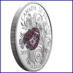 2020 Canada $20 Fine Silver Coin Bejeweled Bugs Ladybug