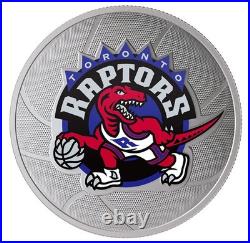 2020 Canada $25 Toronto Raptors 25th Season 1 oz Pure Silver Coin No GST/HST
