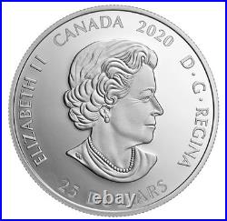 2020 Canada $25 Toronto Raptors 25th Season 1 oz Pure Silver Coin No GST/HST
