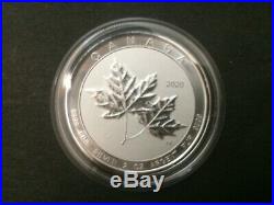 2020 Canada 2oz $10 Maple Leaf twin Leafs Silver Bullion Coin