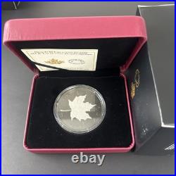 2020 Canada $50 Fine Silver Coin Rhodium-Plated Incuse 3oz Silver Maple