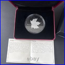2020 Canada $50 Fine Silver Coin Rhodium-Plated Incuse 3oz Silver Maple