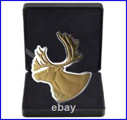 2020 Canada $50 Real Shapes Caribou Pure Silver Coin