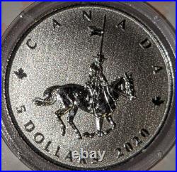 2020 Canada $5 Silver Coin RCMP Royal Canadian Mounted Police 100 Years #286