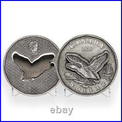 2020 Canada R&D Lab Flying Loon 2oz. 9999 Pure Silver $1 Coin COA #13/425