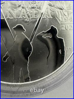 2020 Canadian 23.17g 99.99% Pure Silver Proof Dollar. 75Th Anniversary VE DAY