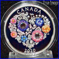 2020 Celebration of Love $3 Pure Silver Coin with Swarovski Crystals Canada