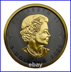 2020 Chameleon 1 oz Canadian Silver Maple $5 Coin Space Metals 500 Mintage