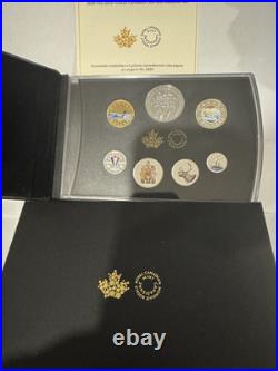 2020 Classic Canadian Proof Pure Silver Colourised Coin Set with Medallion OGP+COA