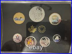 2020 Classic Canadian Proof Pure Silver Colourised Coin Set with Medallion OGP+COA