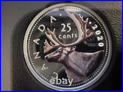 2020 Classic Canadian Proof Pure Silver Colourised Coin Set with Medallion OGP+COA