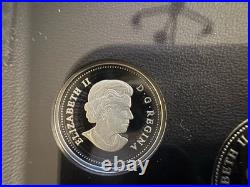 2020 Classic Canadian Proof Pure Silver Colourised Coin Set with Medallion OGP+COA