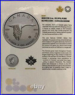 2020 Goose Pure 2oz. 9999 Silver Coin Canada