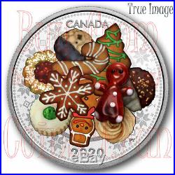 2020 Holiday Cookies Venetian Murano Glass Gingerbread Man $20 Pure Silver Coin
