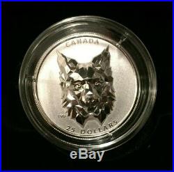 2020 Lynx Multifaceted Animal Head # 3 Pure 1 oz. 9999 Silver Coin Canada