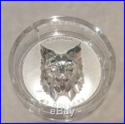 2020 Lynx Multifaceted Animal High Relief Head $25 1OZ Pure Silver Coin Canada