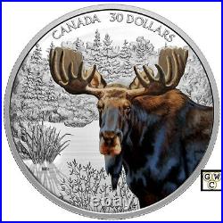 2020'Moose -Imposing Icons' Proof $30 Fine Silver 2oz. Coin (RCM 176520) (18934)